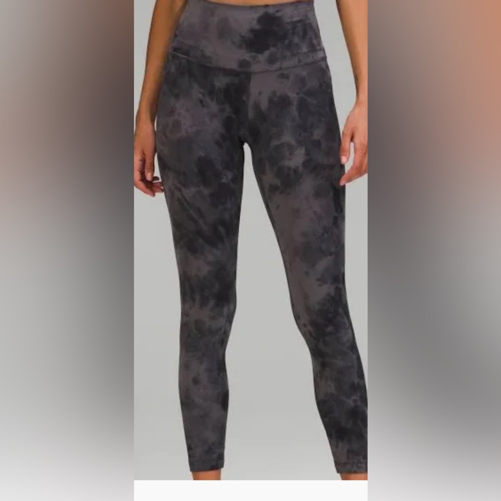 Dark purple tie die lulu leggings